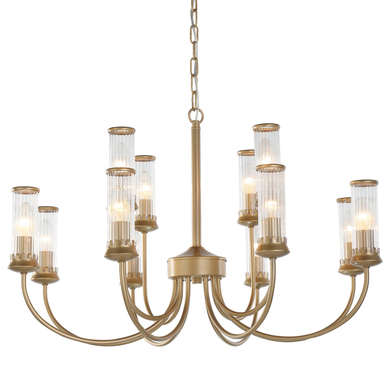 Люстра Morgane Chandelier gold 78 Золотой Прозрачный Люстра Morgane Chandelier gold 78 Золотой Прозрачный в Волгограде | Loft Concept