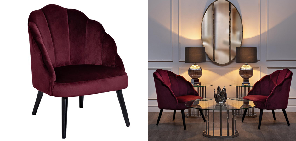 Кресло FolioFlower Armchair burgundy Кресло FolioFlower Armchair burgundy - Loft-Concept в Волгограде