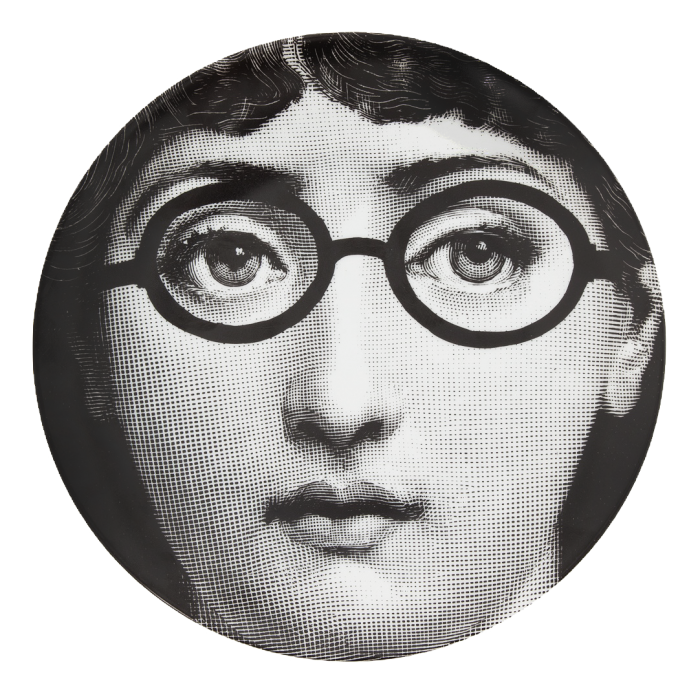 Декоративная тарелка Fornasetti 026 Черный Декоративная тарелка Fornasetti 026 Черный в Волгограде | Loft Concept