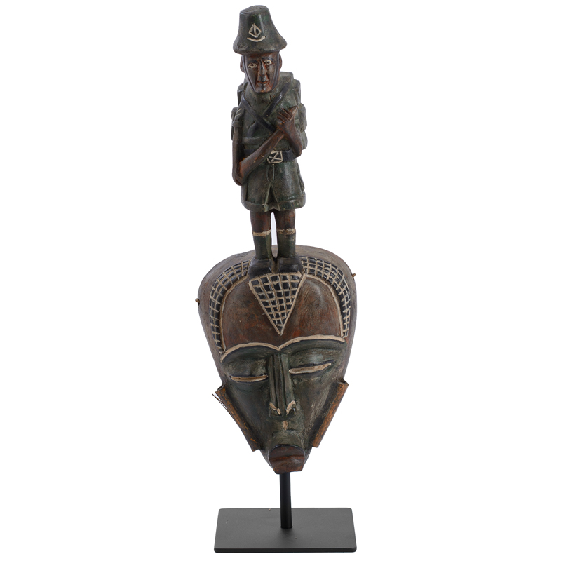 Маска African Mask Hunter Коричневый Черный Маска African Mask Hunter Коричневый Черный в Волгограде | Loft Concept