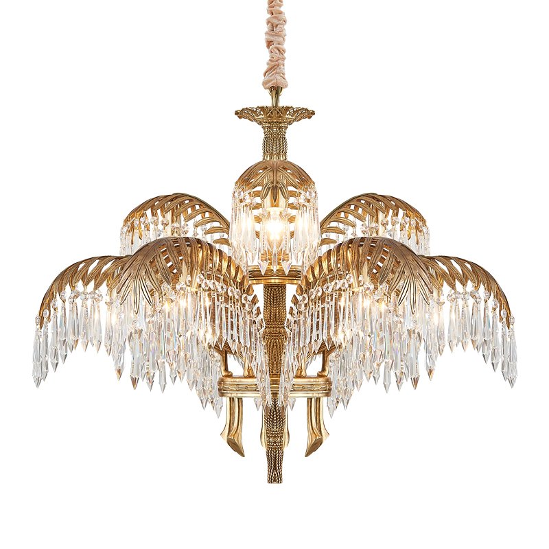 Люстра CHANDELIER HILDEBRANDT L Латунь Прозрачное Стекло Люстра CHANDELIER HILDEBRANDT L Латунь Прозрачное Стекло в Волгограде | Loft Concept
