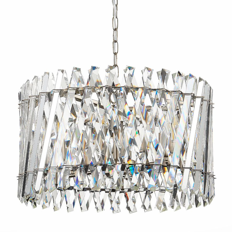 Люстра Kaeden Glass Chandelier Никель Прозрачный Люстра Kaeden Glass Chandelier Никель Прозрачный в Волгограде | Loft Concept