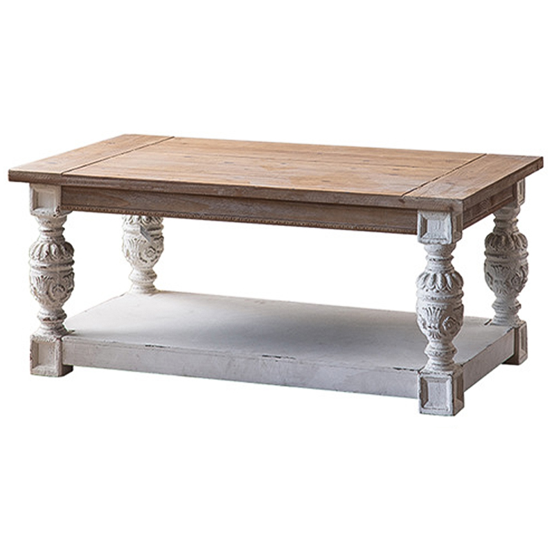 Кофейный стол Garland Provence Coffee Table Белый Древесина Кофейный стол Garland Provence Coffee Table Белый Древесина в Волгограде | Loft Concept