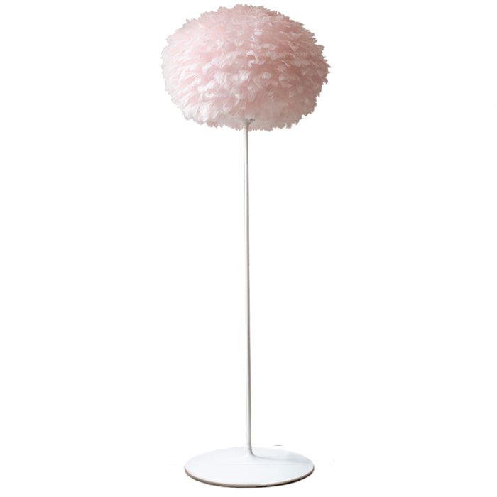 Торшер из перьев Plumage Pink Розовый пастельный Белый Торшер из перьев Plumage Pink Розовый пастельный Белый в Волгограде | Loft Concept