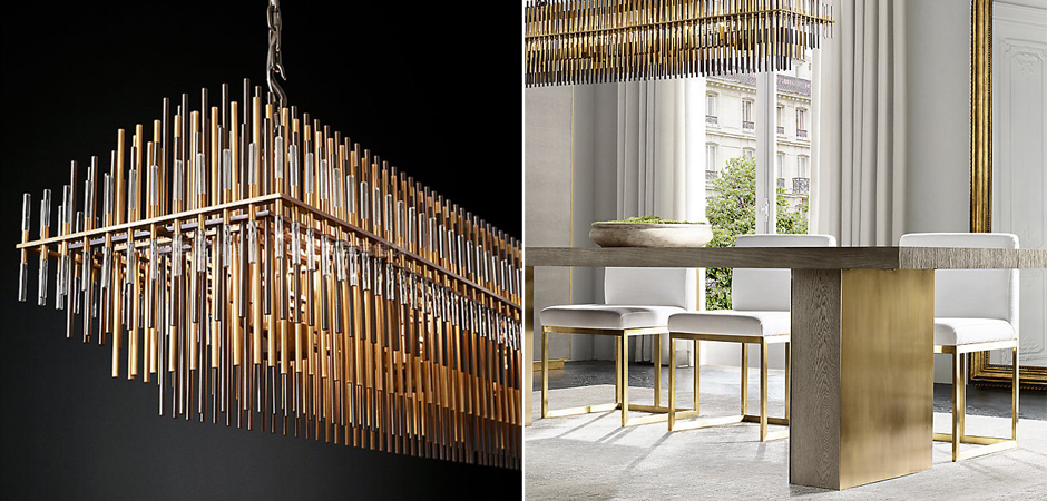 Люстра Restoration Hardware Emile Linear Chandelier Люстра Restoration Hardware Emile Linear Chandelier - Loft-Concept в Волгограде
