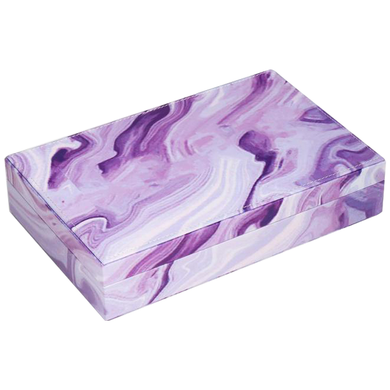 Шкатулка Marble Pattern Box violet Фиолетовый Шкатулка Marble Pattern Box violet Фиолетовый в Волгограде | Loft Concept