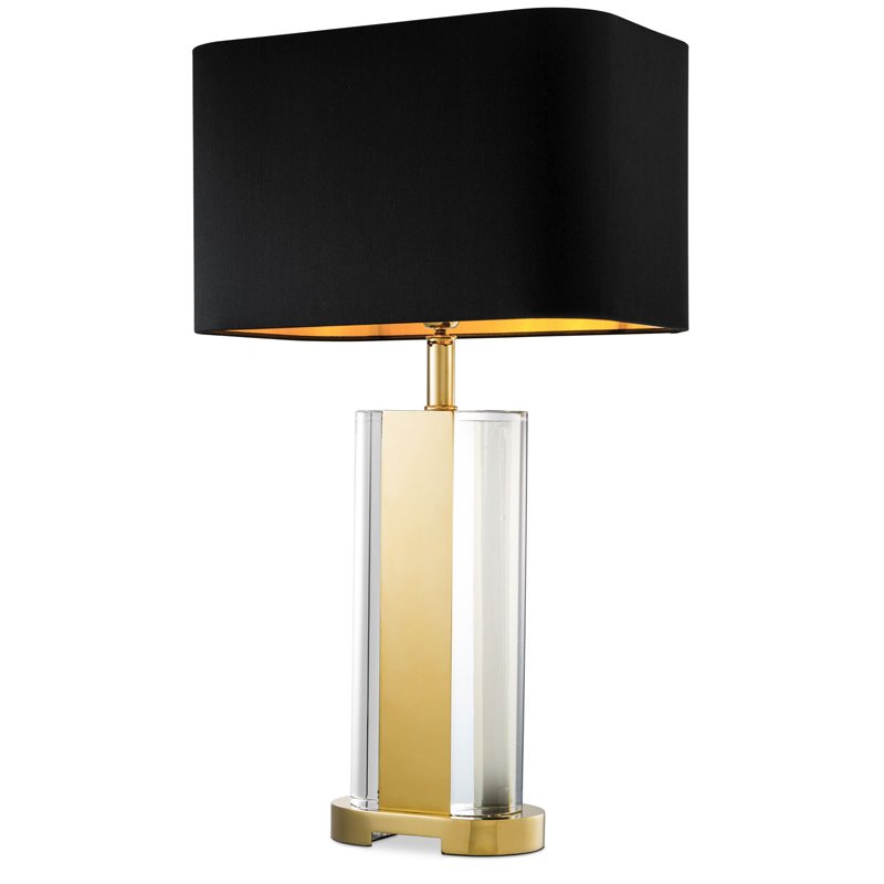 Настольная лампа Eichholtz Table Lamp Vittore Прозрачный Черный Глянцевое золото Настольная лампа Eichholtz Table Lamp Vittore Прозрачный Черный Глянцевое золото в Волгограде | Loft Concept