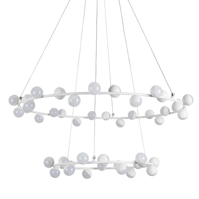 Люстра Vilelme Chandelier white double Белый Люстра Vilelme Chandelier white double Белый в Волгограде | Loft Concept