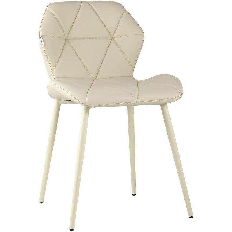 Стул Jeroen II Chair Экокожа Кремовый цвет Бежевый Стул Jeroen II Chair Экокожа Кремовый цвет Бежевый в Волгограде | Loft Concept