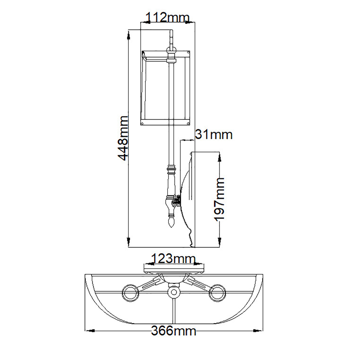 Бра с 2-мя бежевыми абажурами в классическом стиле Hinkley в Волгограде