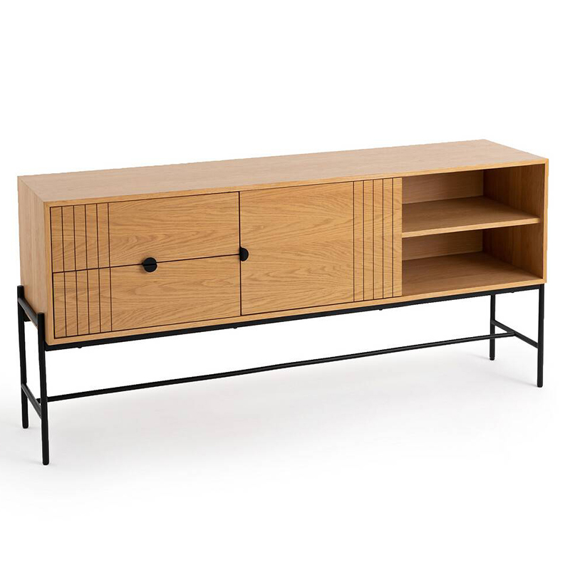 Комод в стиле лофт Domar Chest of Drawers Древесина Черный Комод в стиле лофт Domar Chest of Drawers Древесина Черный в Волгограде | Loft Concept