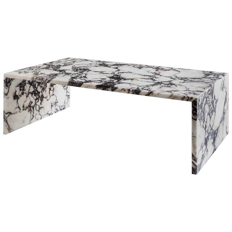 Кофейный стол Patricio Marble Coffee Table Белый Коричневый Молочный Кофейный стол Patricio Marble Coffee Table Белый Коричневый Молочный в Волгограде | Loft Concept