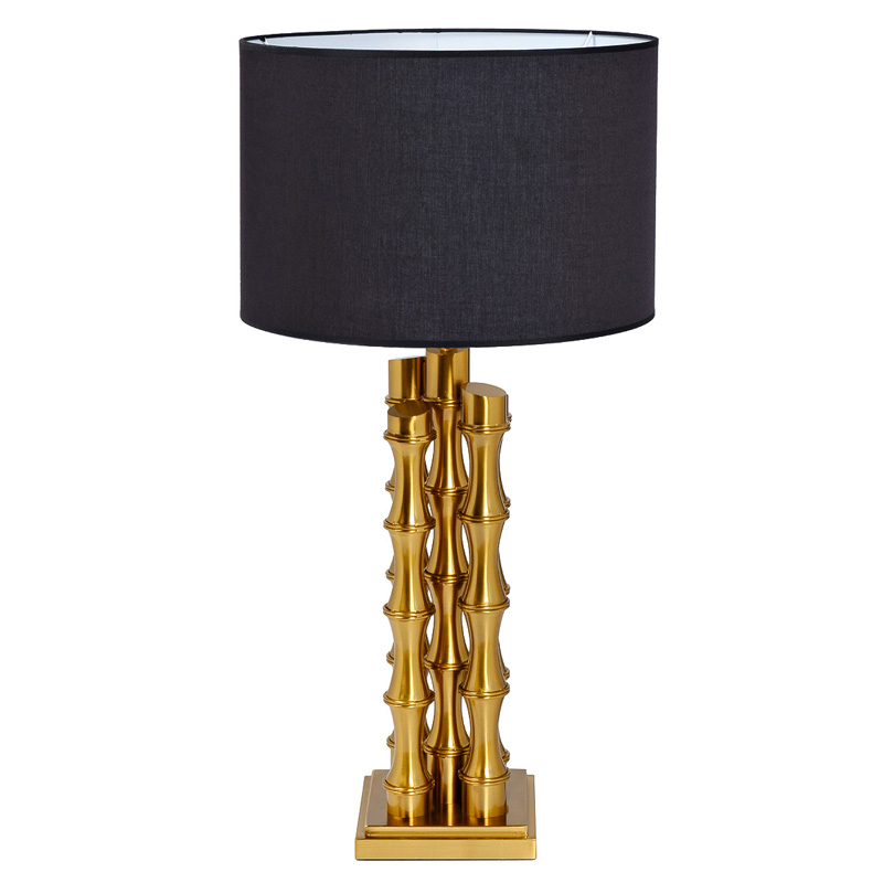 Настольная лампа с Черным Абажуром Damian Gold Table Lamp Глянцевое золото Черный Настольная лампа с Черным Абажуром Damian Gold Table Lamp Глянцевое золото Черный в Волгограде | Loft Concept
