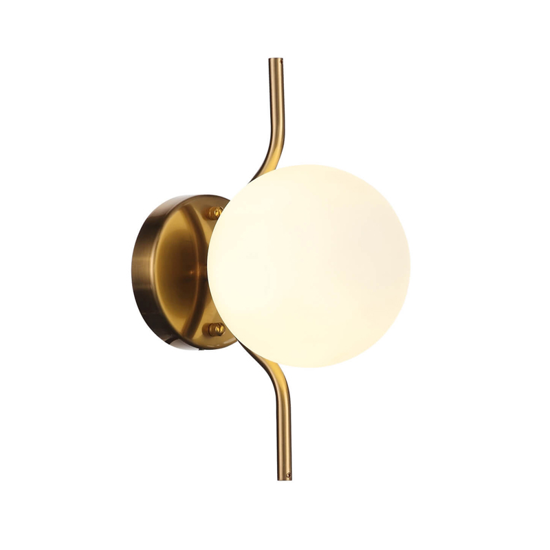 Бра B.LUX C Ball wall lamps Белое матовое стекло Латунь Бра B.LUX C Ball wall lamps Белое матовое стекло Латунь в Волгограде | Loft Concept