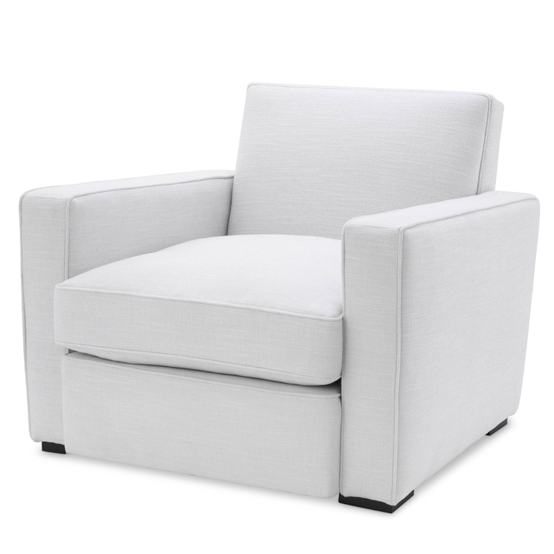 Кресло Eichholtz Chair Edmond white Белый Черный Кресло Eichholtz Chair Edmond white Белый Черный в Волгограде | Loft Concept
