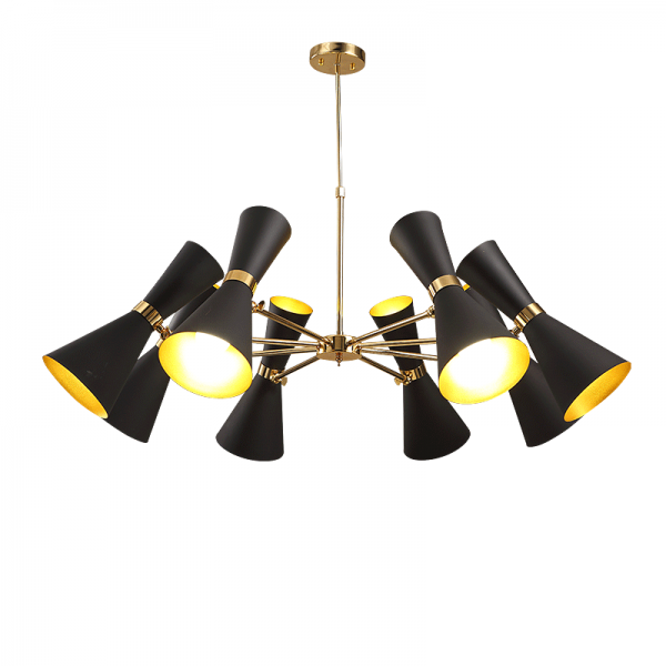 Люстра Delightfull Cairo Chandelier Глянцевое золото Черный Люстра Delightfull Cairo Chandelier Глянцевое золото Черный в Волгограде | Loft Concept