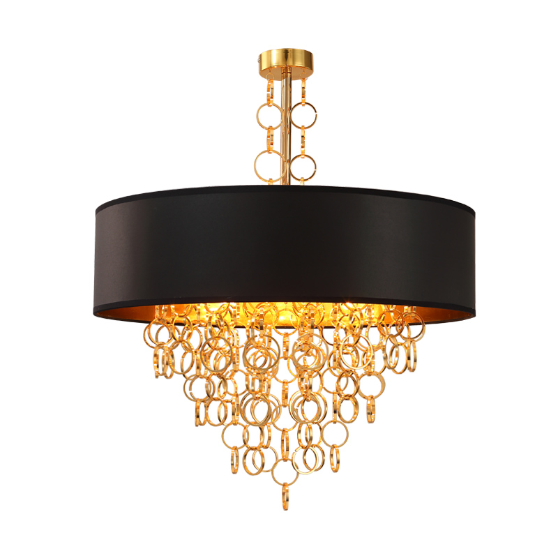 Люстра Ritz Rings Chandelier Золотой Черный Люстра Ritz Rings Chandelier Золотой Черный в Волгограде | Loft Concept