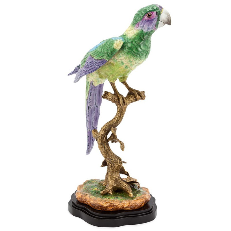 Статуэтка PARROT ATLANTIDE Мульти Бронза Черный Статуэтка PARROT ATLANTIDE Мульти Бронза Черный в Волгограде | Loft Concept