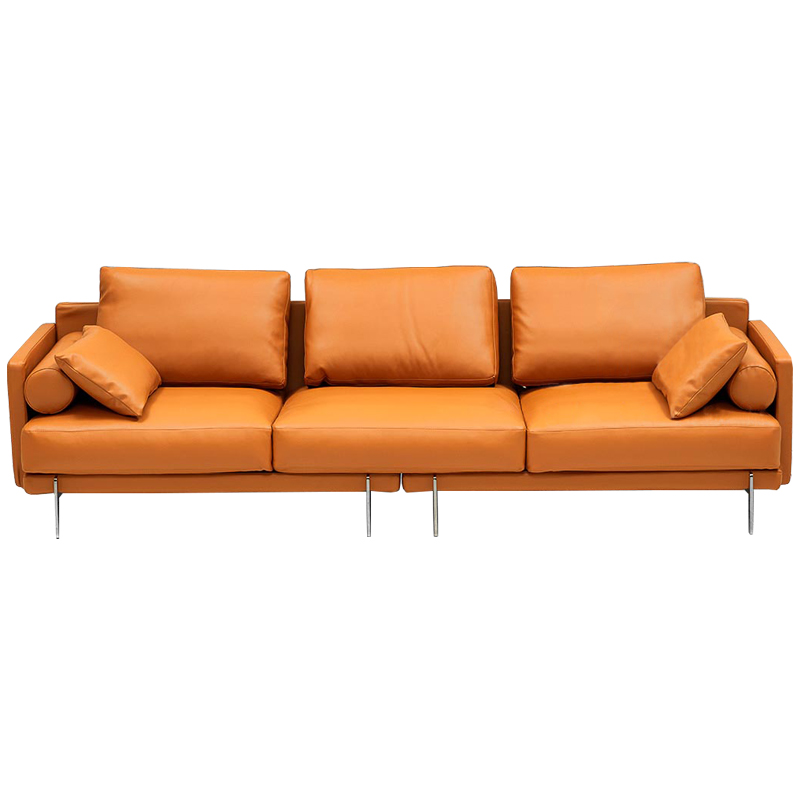 Диван Mosley Orange Sofa Оранжевый Оранжевый Диван Mosley Orange Sofa Оранжевый Оранжевый в Волгограде | Loft Concept