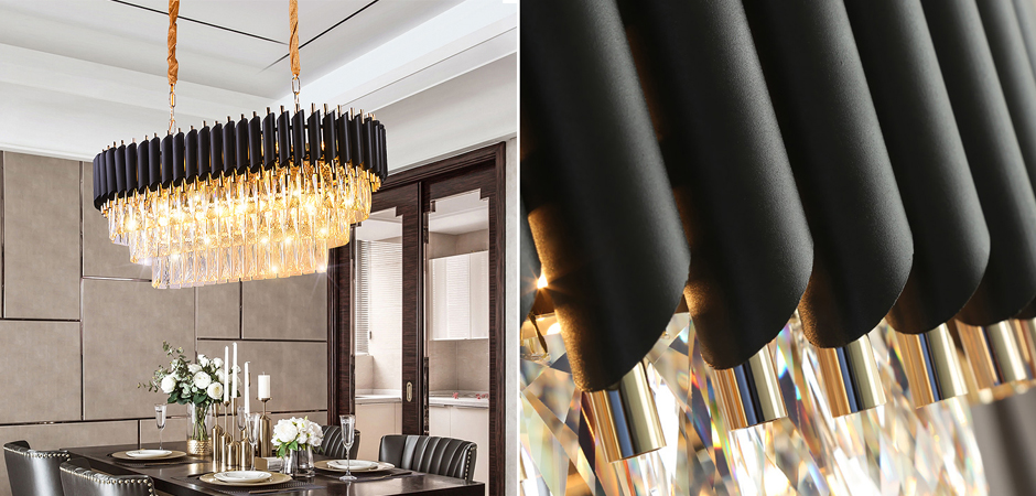 Люстра Empire Black Rectangular Chandelier Crystal Люстра Empire Black Rectangular Chandelier Crystal - Loft-Concept в Волгограде