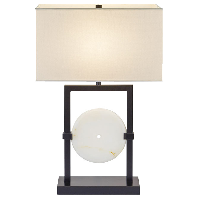 Настольная лампа Laudine Table Lamp Молочный Черный Белый Настольная лампа Laudine Table Lamp Молочный Черный Белый в Волгограде | Loft Concept