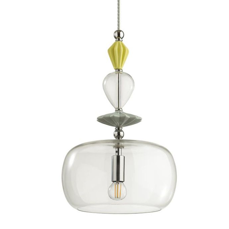 Подвесной светильник Iris Glas hanging lamp candy A chrome Прозрачное Стекло Прозрачный желтый Голубой Хром Прозрачный зеленый Подвесной светильник Iris Glas hanging lamp candy A chrome Прозрачное Стекло Прозрачный желтый Голубой Хром Прозрачный зеленый в Волгограде | Loft Concept