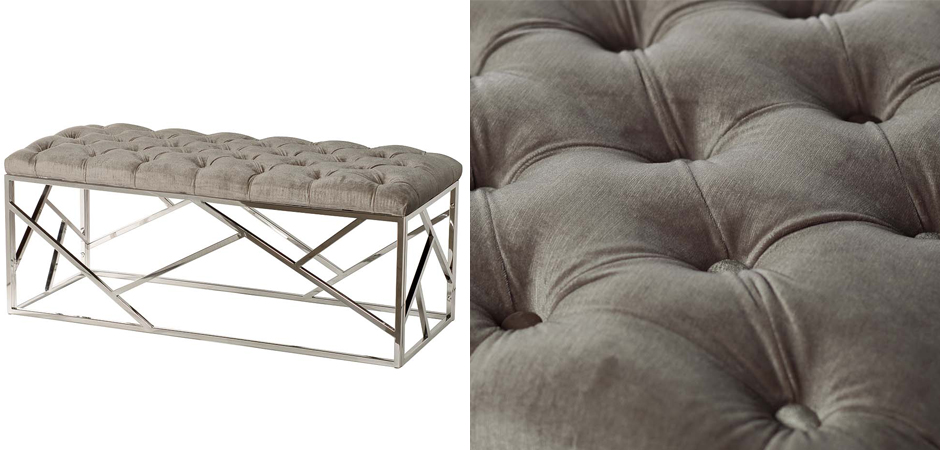 Банкетка Serene Furnishing Chromium Top - фото №1