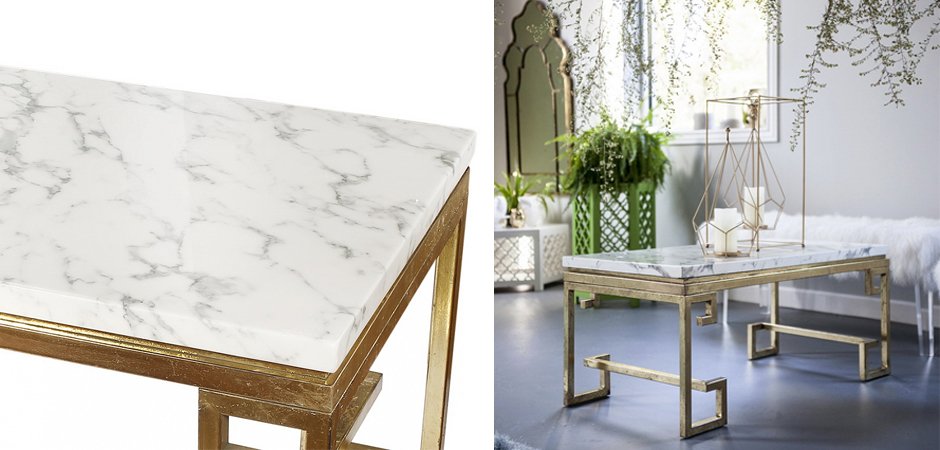 Кофейный стол Golden Meander Coffee Table Кофейный стол Golden Meander Coffee Table - Loft-Concept в Волгограде