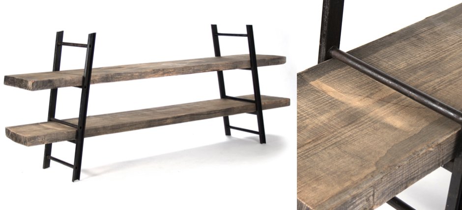 Стеллаж Industrial Iron Rustic Console Стеллаж Industrial Iron Rustic Console - Loft-Concept в Волгограде