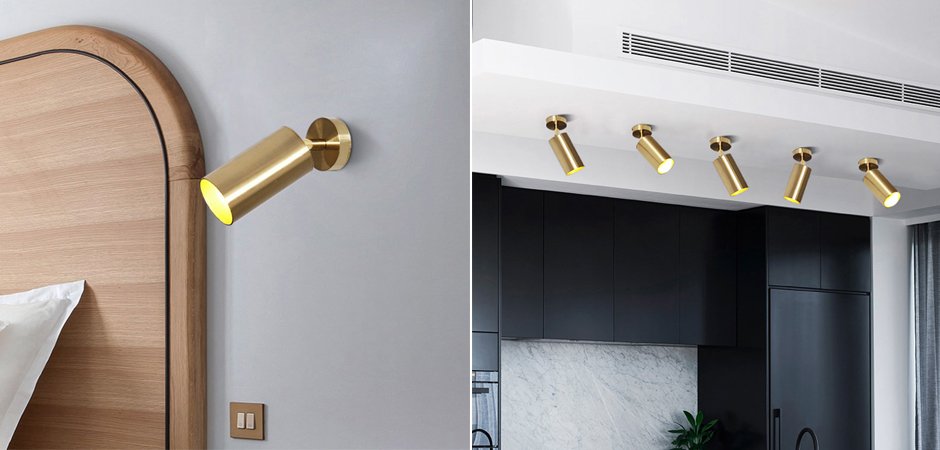 Спот GMCA01 Gold Ceiling Light Спот GMCA01 Gold Ceiling Light - Loft-Concept в Волгограде