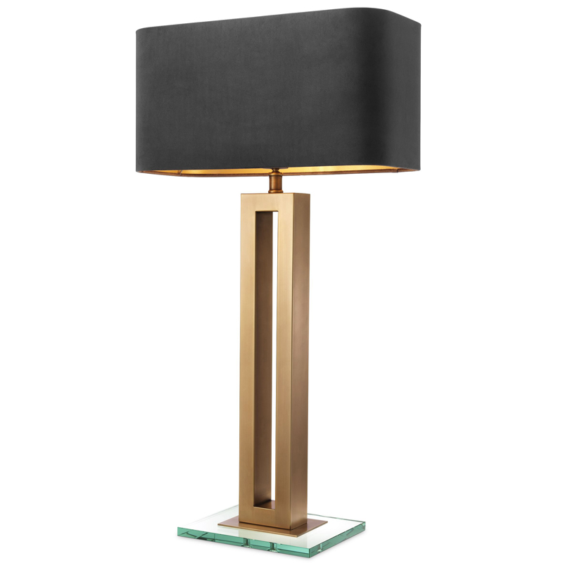 Настольная лампа Eichholtz Table Lamp Cadogan Латунь Античная полированная Прозрачный Черный Настольная лампа Eichholtz Table Lamp Cadogan Латунь Античная полированная Прозрачный Черный в Волгограде | Loft Concept