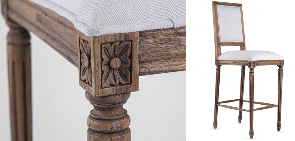 Барный стул JACOB bar stool Avory Linen Барный стул JACOB bar stool Avory Linen - Loft-Concept в Волгограде