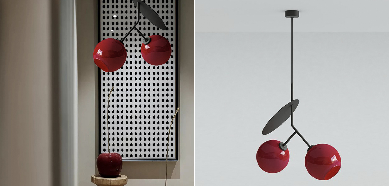 Подвесной светильник Cherry Pendant Double Red - фото