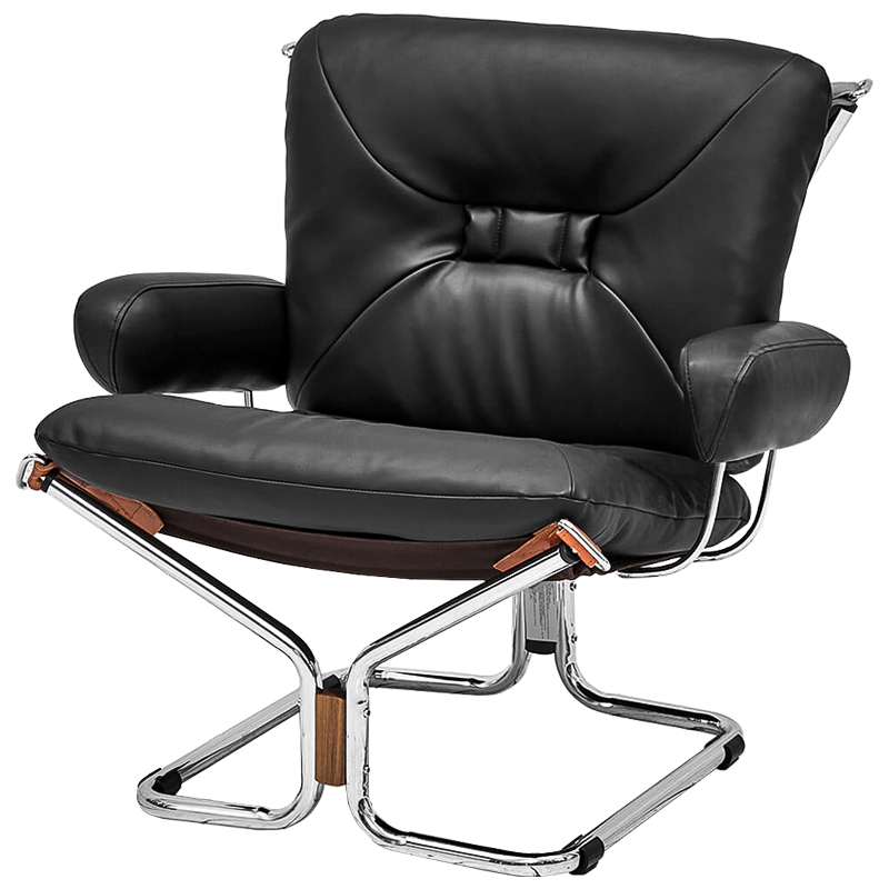 Кресло Zahra Chair Хром Черный Кресло Zahra Chair Хром Черный в Волгограде | Loft Concept