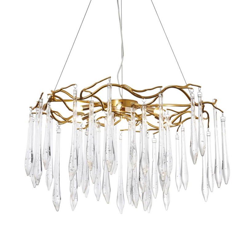 Люстра Average Crystal Rain Gold Золотой Люстра Average Crystal Rain Gold Золотой в Волгограде | Loft Concept