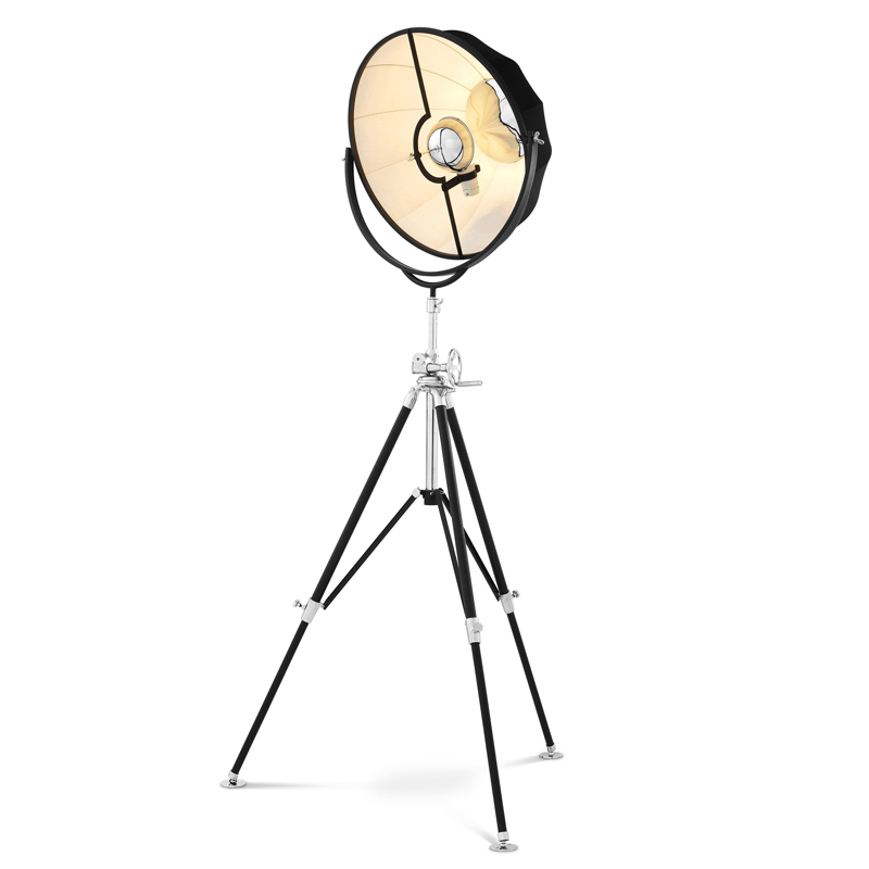 Торшер Eichholtz Floor Lamp Vertigo Черный Никель Торшер Eichholtz Floor Lamp Vertigo Черный Никель в Волгограде | Loft Concept