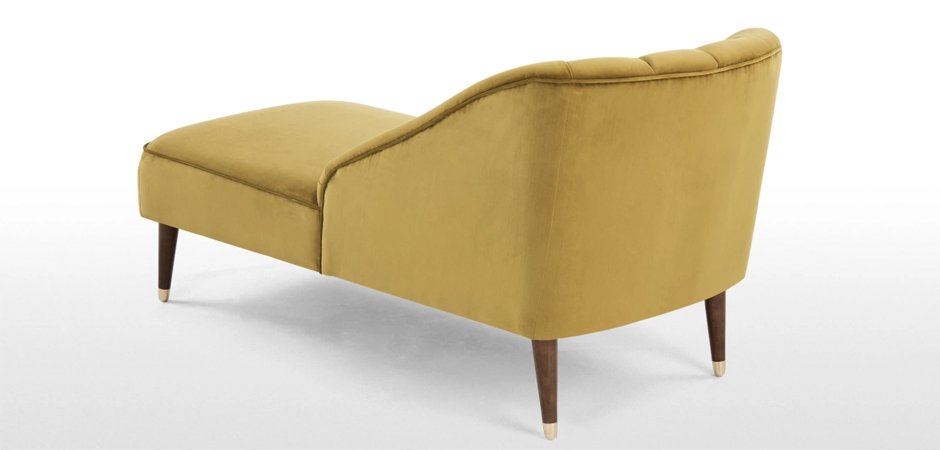 Кушетка Chaise Longue, Antique Gold Velvet Кушетка Chaise Longue, Antique Gold Velvet - Loft-Concept в Волгограде