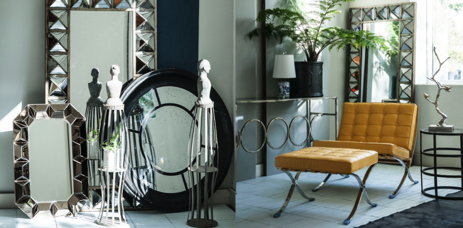 Зеркало настенное состаренное Patina Mirror Wood Зеркало настенное состаренное Patina Mirror Wood - Loft-Concept в Волгограде