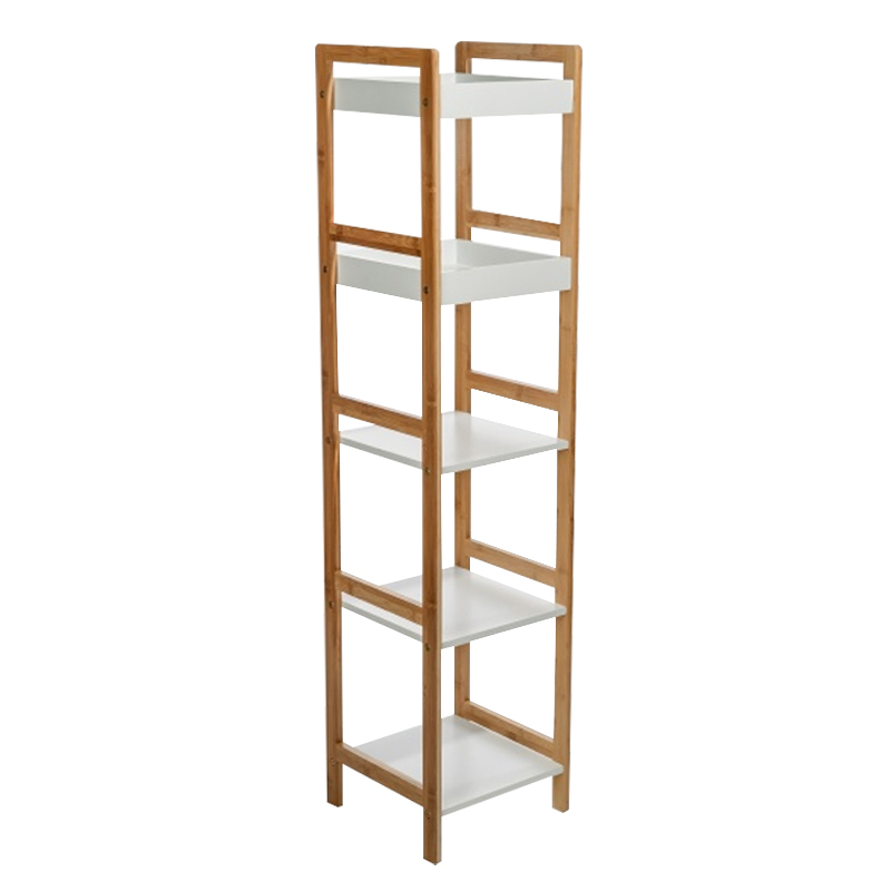 Стеллаж Stockholm White & Beige Slim Белый Бежевый в Волгограде | Loft Concept 