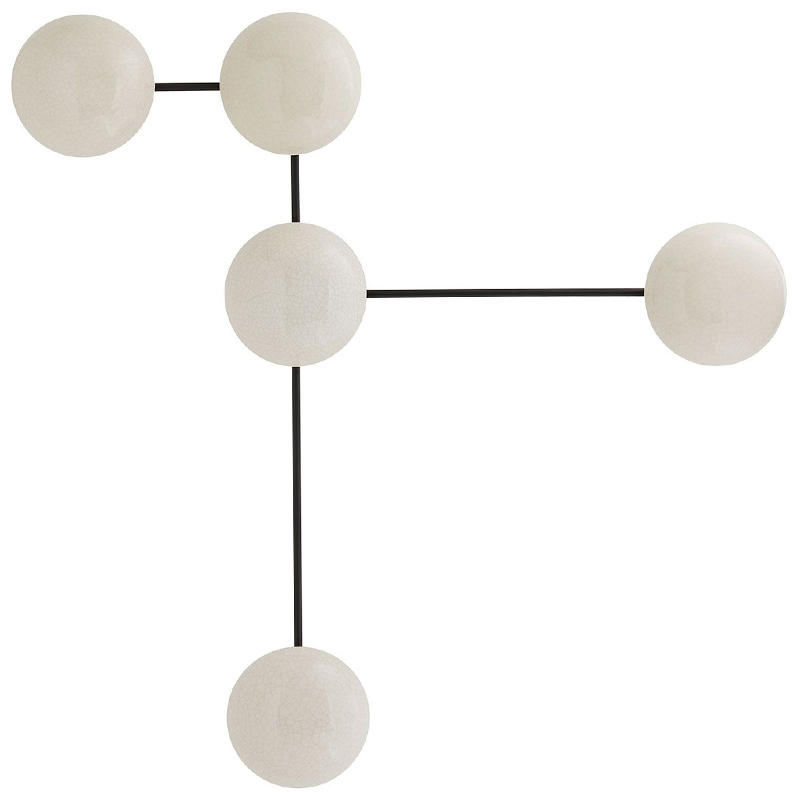 Бра GLAZE SCULPTURAL SCONCE Черный Белый Бра GLAZE SCULPTURAL SCONCE Черный Белый в Волгограде | Loft Concept