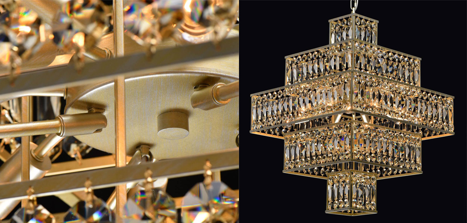 Люстра Crystal Inserts Lamp amber 16 Люстра Crystal Inserts Lamp amber 16 - Loft-Concept в Волгограде