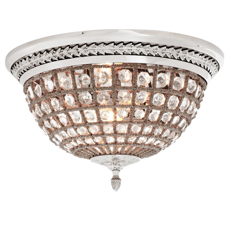 Потолочный светильник Ceiling Lamp Kasbah Nickel Никель Прозрачное Стекло Потолочный светильник Ceiling Lamp Kasbah Nickel Никель Прозрачное Стекло в Волгограде | Loft Concept