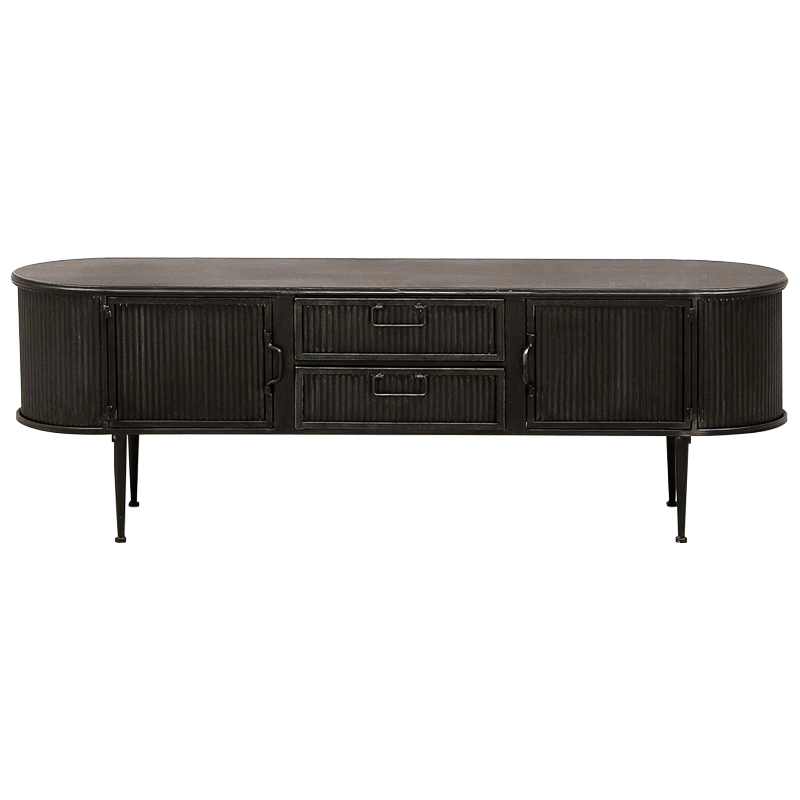 ТВ-тумба Hugon Wood Metal TV Stand Коричневый ТВ-тумба Hugon Wood Metal TV Stand Коричневый в Волгограде | Loft Concept