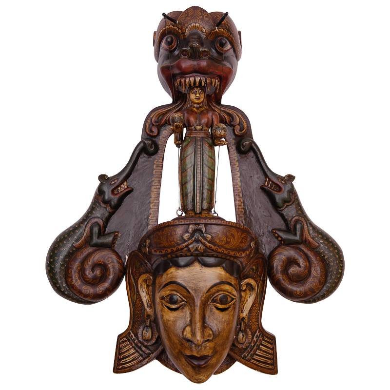 Маска Sri-Lanka Traditional Mask Шри-Ланка Коричневый Мульти Маска Sri-Lanka Traditional Mask Шри-Ланка Коричневый Мульти в Волгограде | Loft Concept