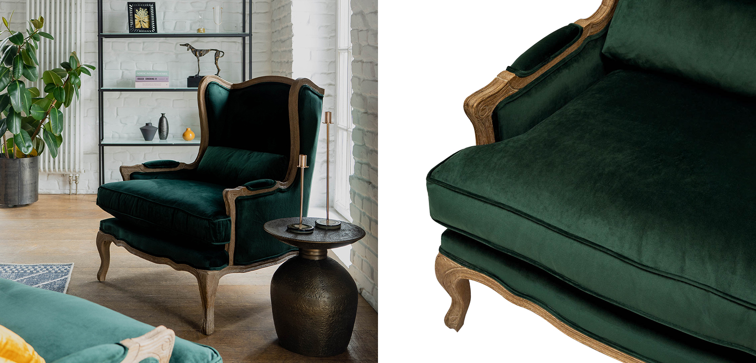 Кресло Armel Green Armchair - фото №1