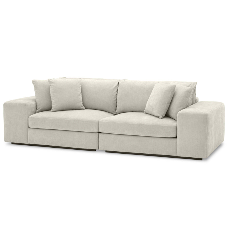 Диван Eichholtz Sofa Vista Grande sand Песочный Черный Диван Eichholtz Sofa Vista Grande sand Песочный Черный в Волгограде | Loft Concept