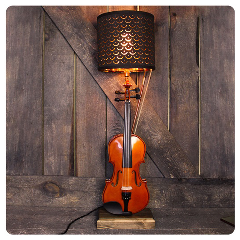 Настольная лампа Violin brown Коричневый Настольная лампа Violin brown Коричневый в Волгограде | Loft Concept