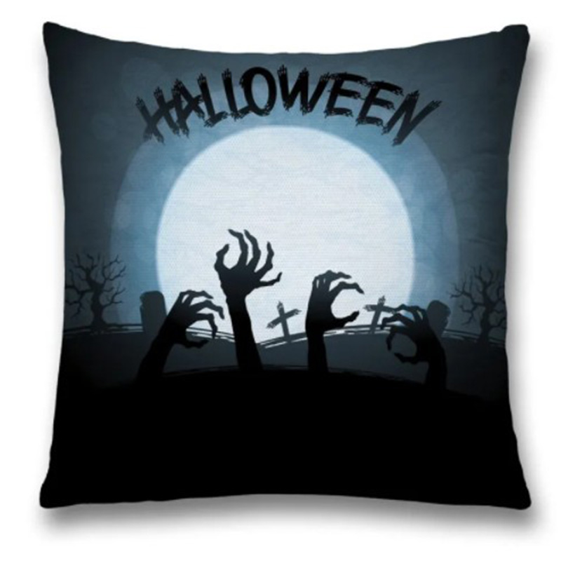 Подушка Halloween Zombie Синий Черный Подушка Halloween Zombie Синий Черный в Волгограде | Loft Concept