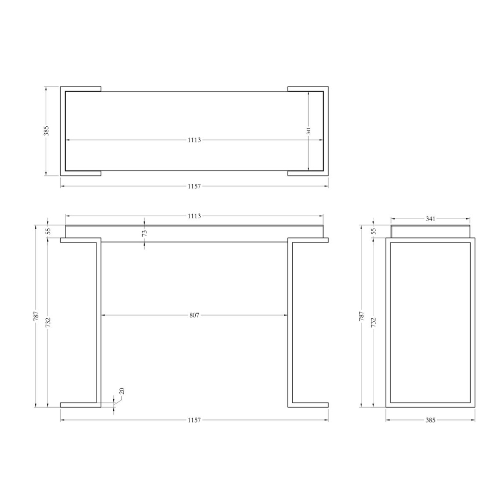 Консоль зеркальная Mirror Chrome Console Консоль зеркальная Mirror Chrome Console в Волгограде