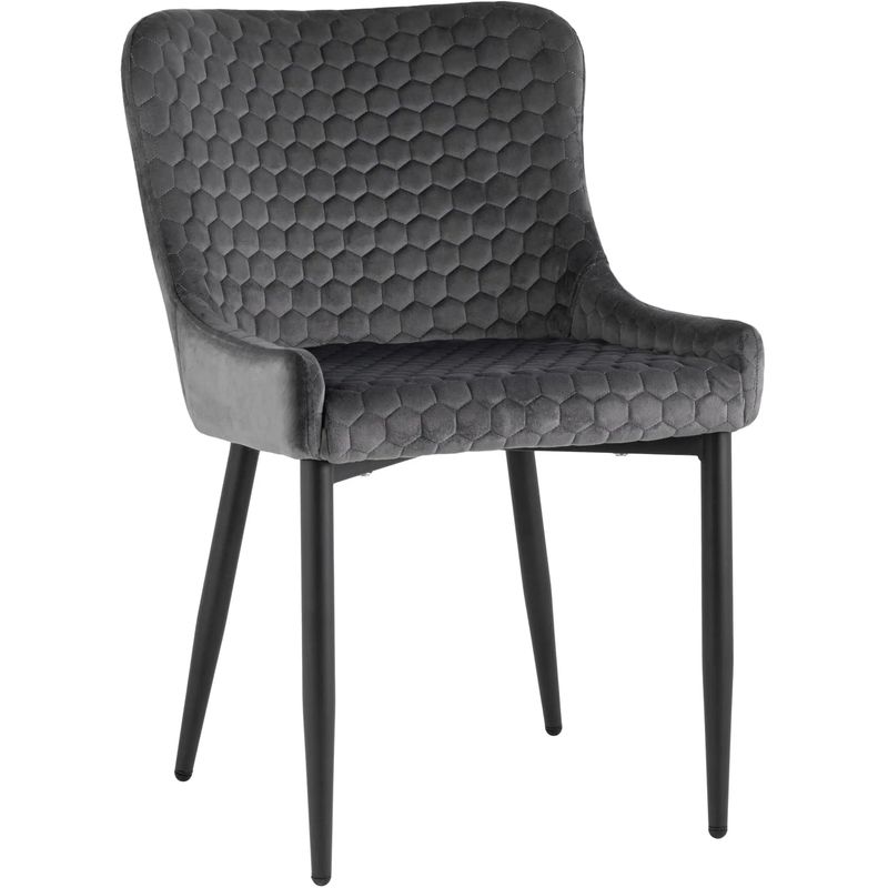 Стул Stitch Honey Chair Серый Велюр Серый Черный Стул Stitch Honey Chair Серый Велюр Серый Черный в Волгограде | Loft Concept